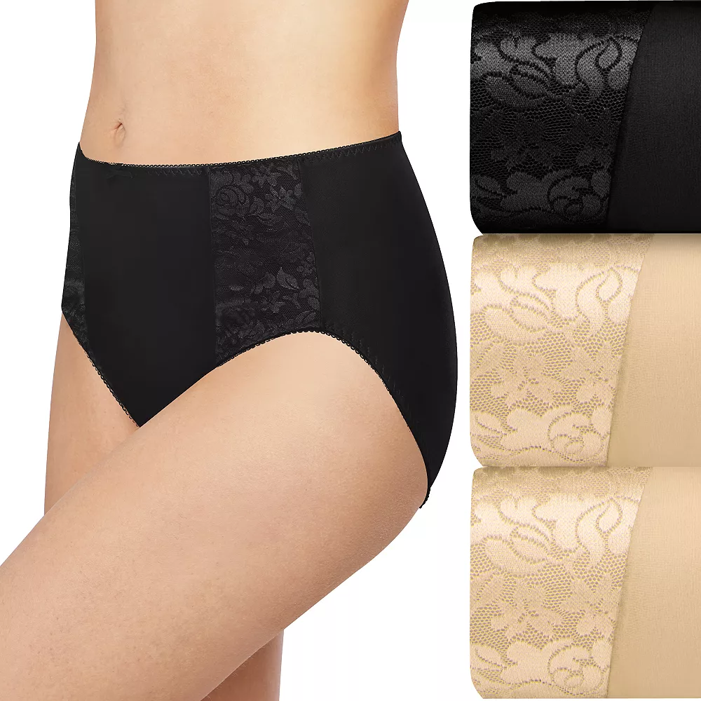 Women's BaliĀ® 3-pack Double Support Hi-Cut Panty Set DFDBH3 - Image 12