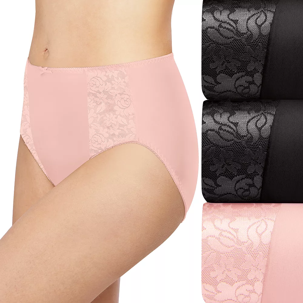 Women's BaliĀ® 3-pack Double Support Hi-Cut Panty Set DFDBH3 - Image 10