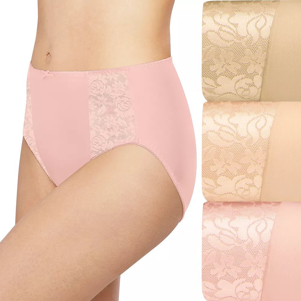 Women's BaliĀ® 3-pack Double Support Hi-Cut Panty Set DFDBH3 - Image 4