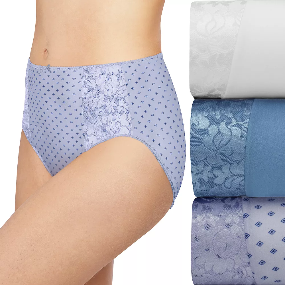 Women's BaliĀ® 3-pack Double Support Hi-Cut Panty Set DFDBH3 - Image 2