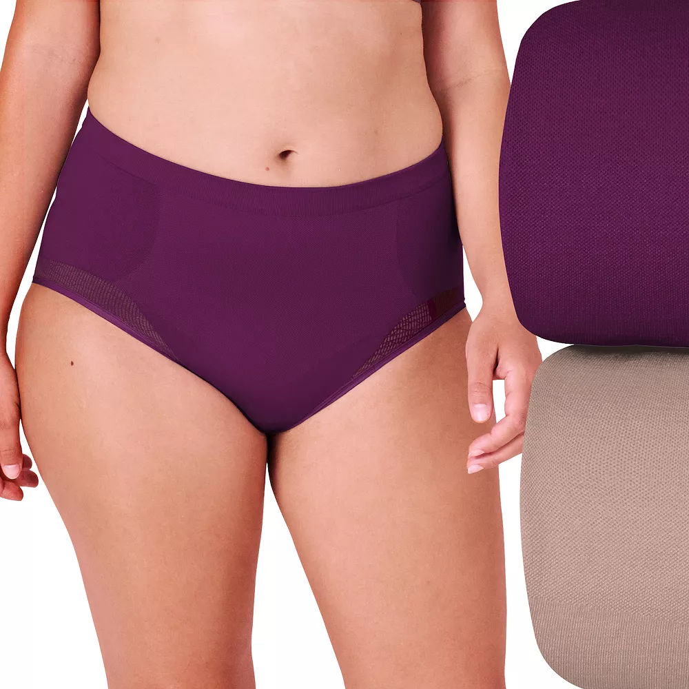 Women's BaliĀ® Comfort RevolutionĀ® 2-Pack Firm Control Brief Panty Set DF0048 - Image 5